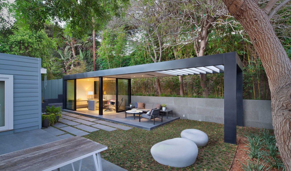 Rustic Canyon Pavilion - Backyard Pavilion - RIOS