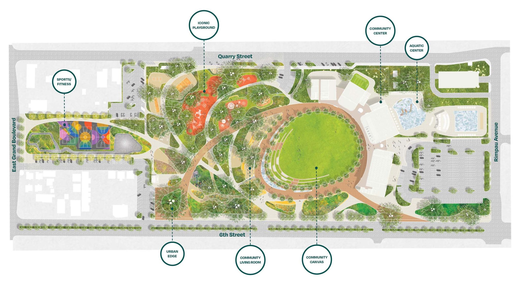 City Park - Reimagining Corona's Oldest Central Park - RIOS